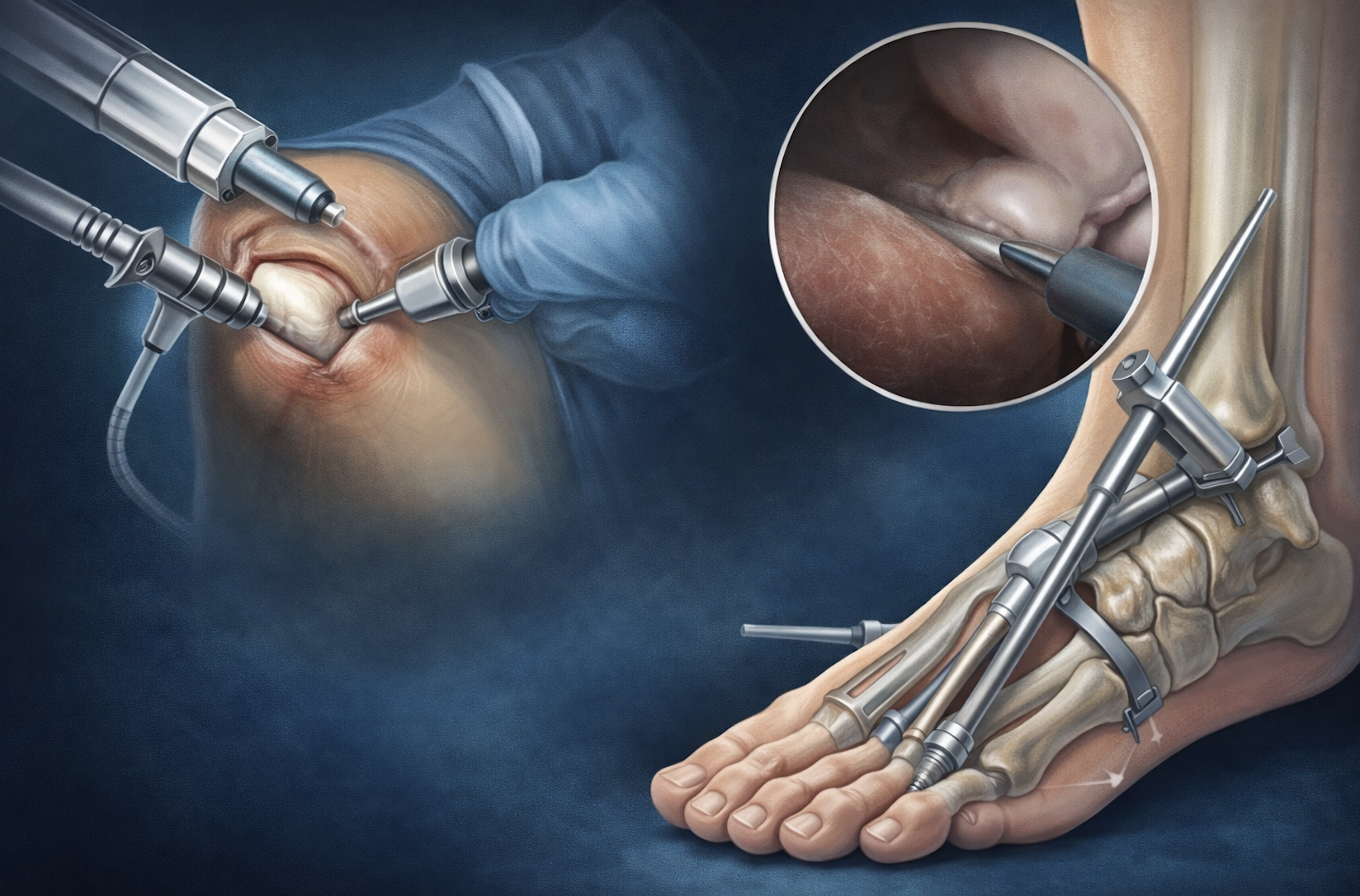 Advanced foot and ankle surgical procedure
